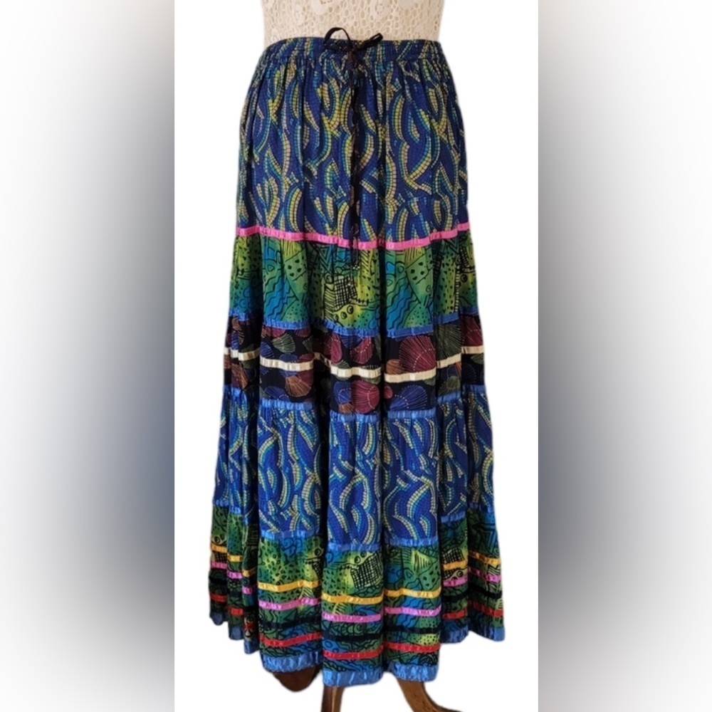 Marsh Landing Multi-color Bohemian Festival Maxi
Full Skirt size XL